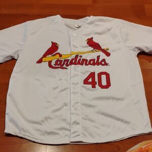 White and Red St. Louis Cardinals Baseball Jersey
